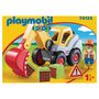 Voir la diapositive 2 : PLAYMOBIL 70125 - 1.2.3 -  Pelleteuse