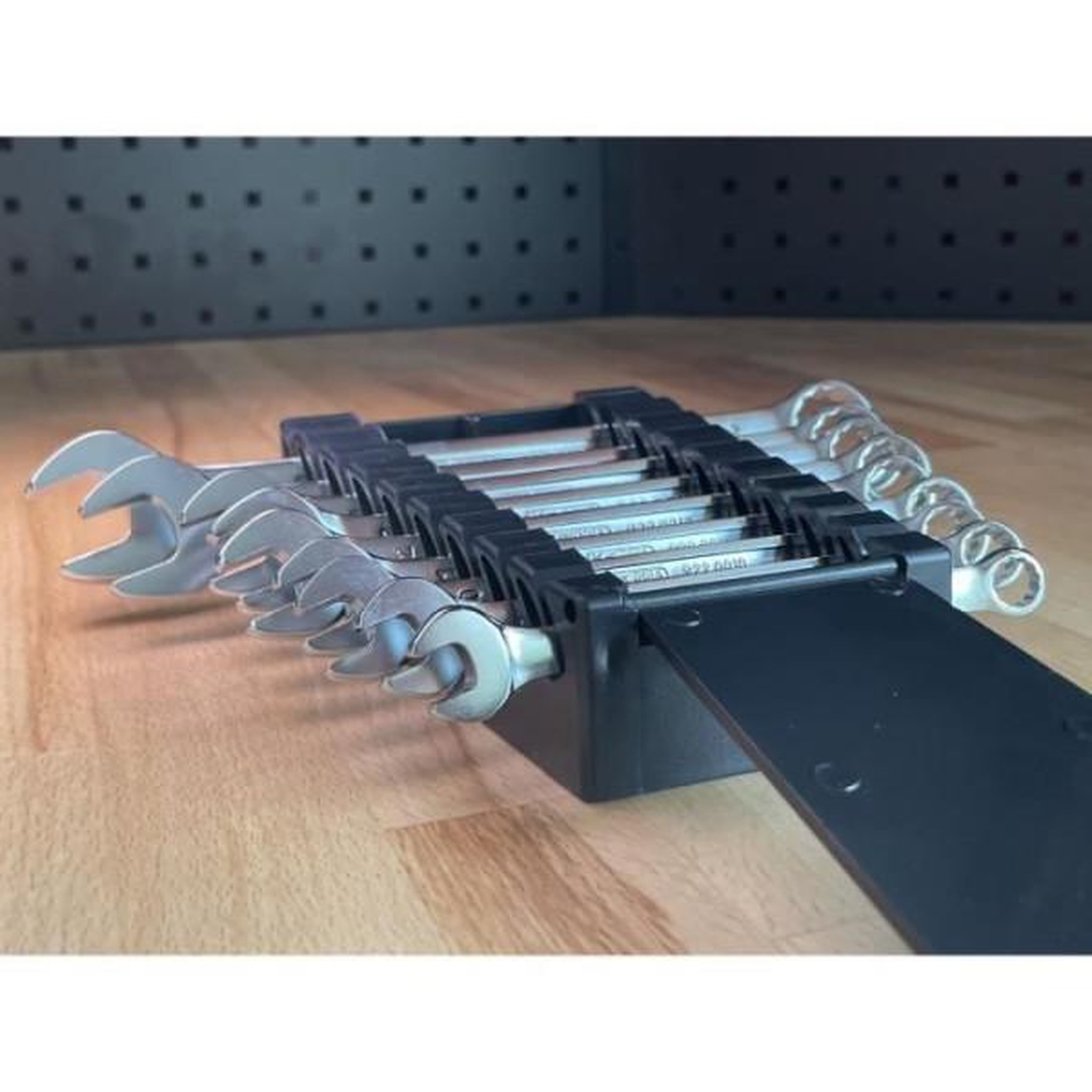 Voir la diapositive 3 : Ks Tools Jeu de 9 clés mixtes métriques - ks tools - 922.0043 - clé plate a cliquet en boite - 8 a 19 mm - angle de fourche oeil incli