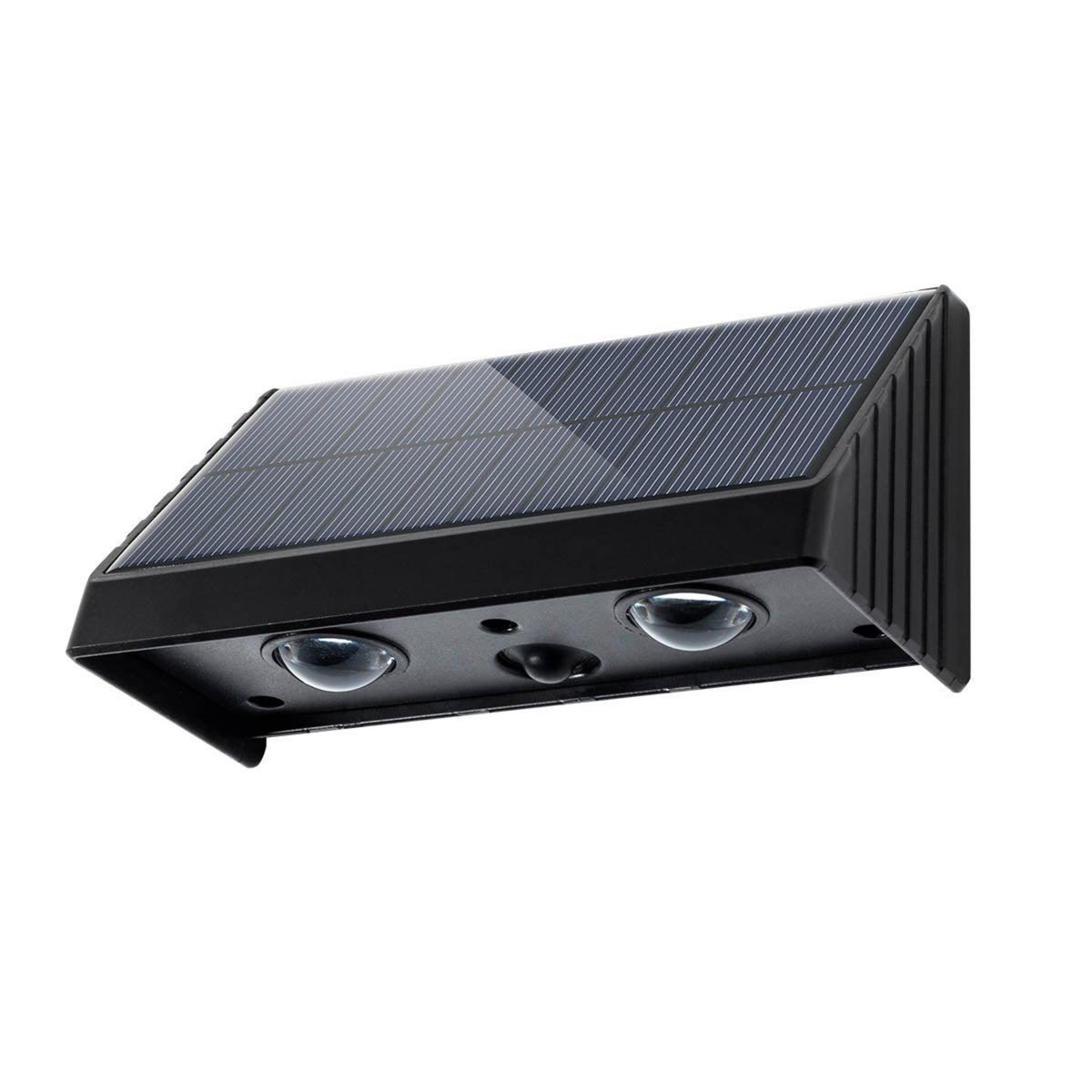 Lumisky 4 appliques murales solaires KYLA Noir Plastique H6cm