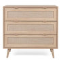 Voir la diapositive 2 : Finori Finori Commode Bali 03A Chene sonoma et impression de canne