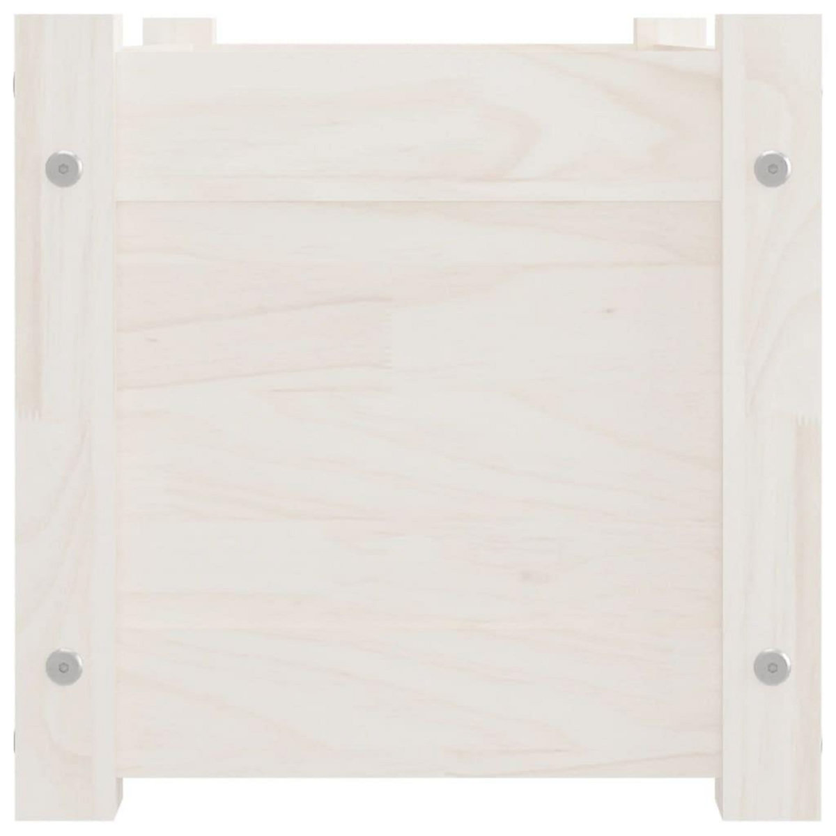 VIDAXL Jardiniere blanc 60x31x31 cm bois de pin massif