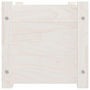 Voir la diapositive 4 : VIDAXL Jardiniere blanc 60x31x31 cm bois de pin massif