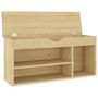 Voir la diapositive 4 : VIDAXL Banc a chaussures avec coussin Chene Sonoma Bois d'ingenierie