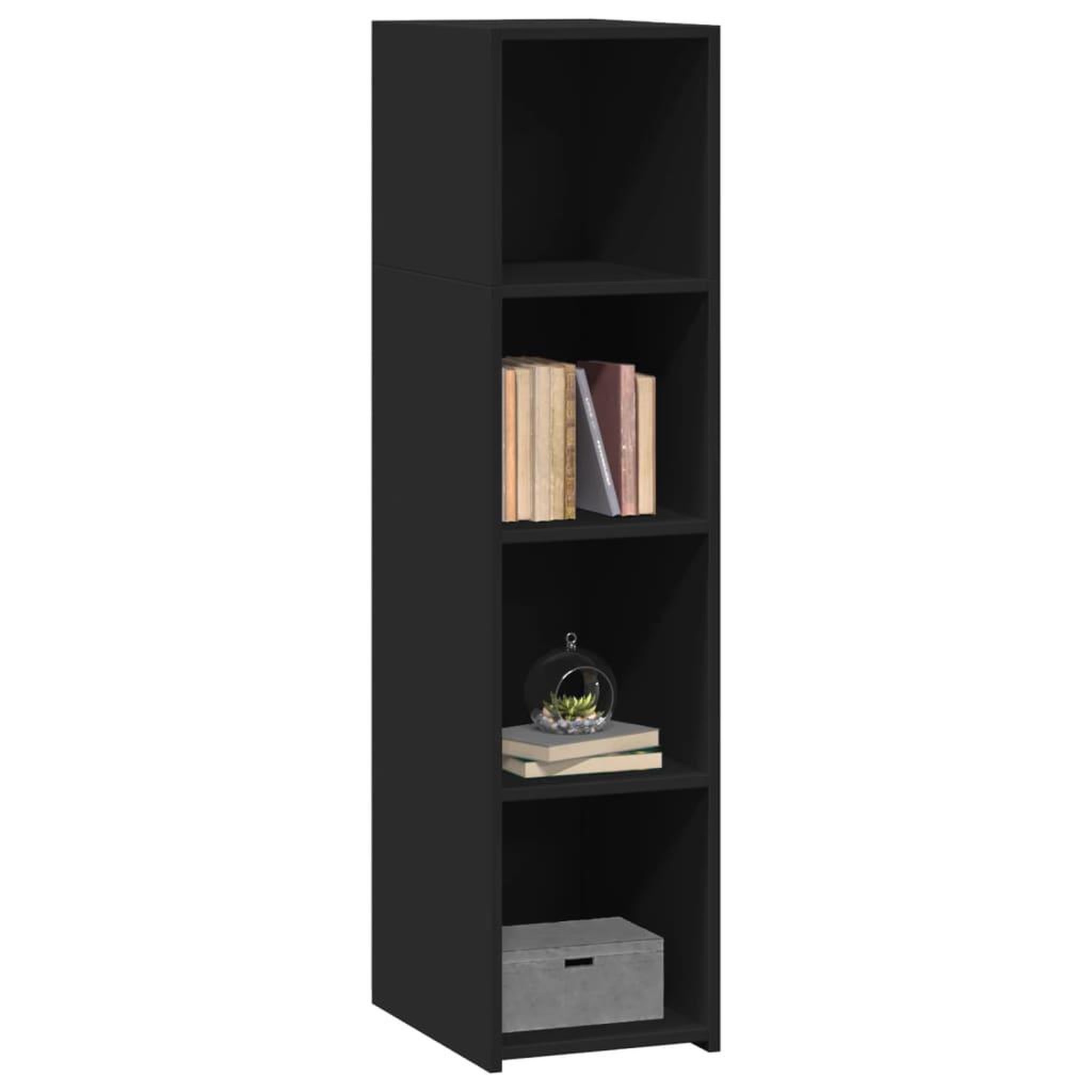 Voir la diapositive 3 : VIDAXL Buffet noir 30x41x124 cm bois d'ingenierie