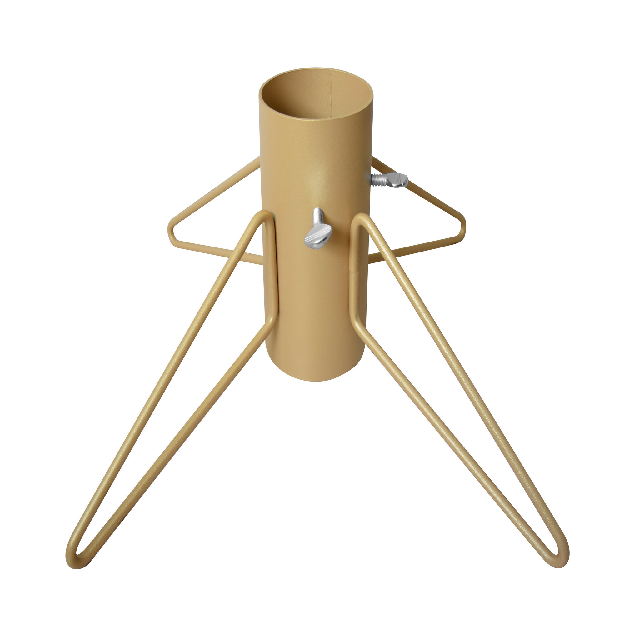 CENTRALE BRICO Pied de sapin - 4 pieds fer rond tube-  9 cm - or