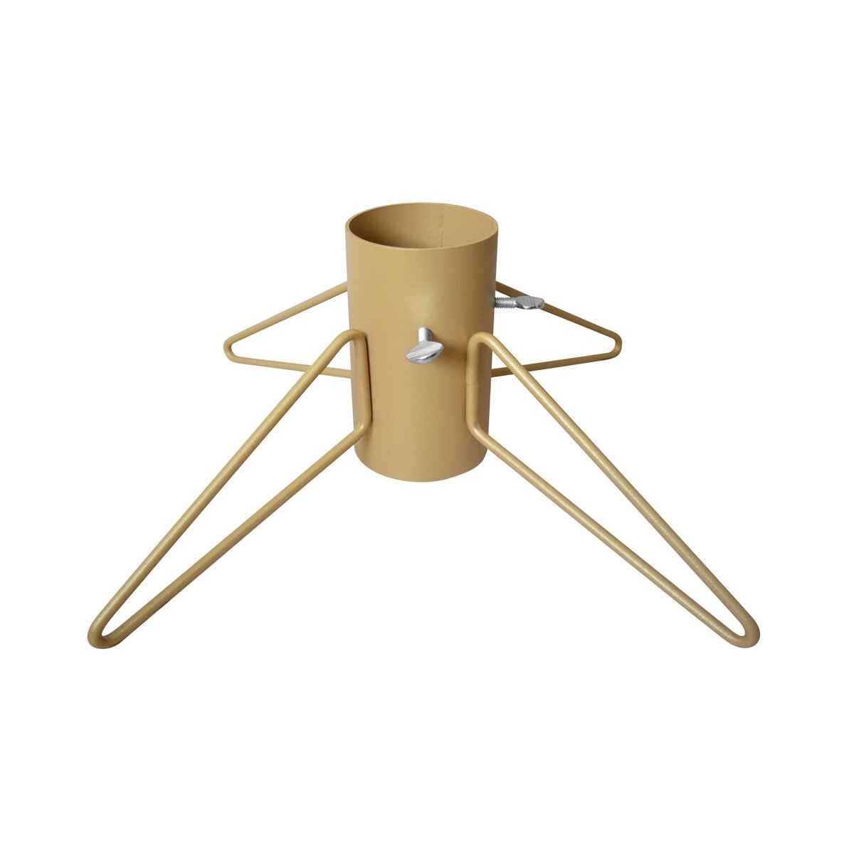 CENTRALE BRICO Pied de sapin - 4 pieds fer rond tube-  9 cm - or