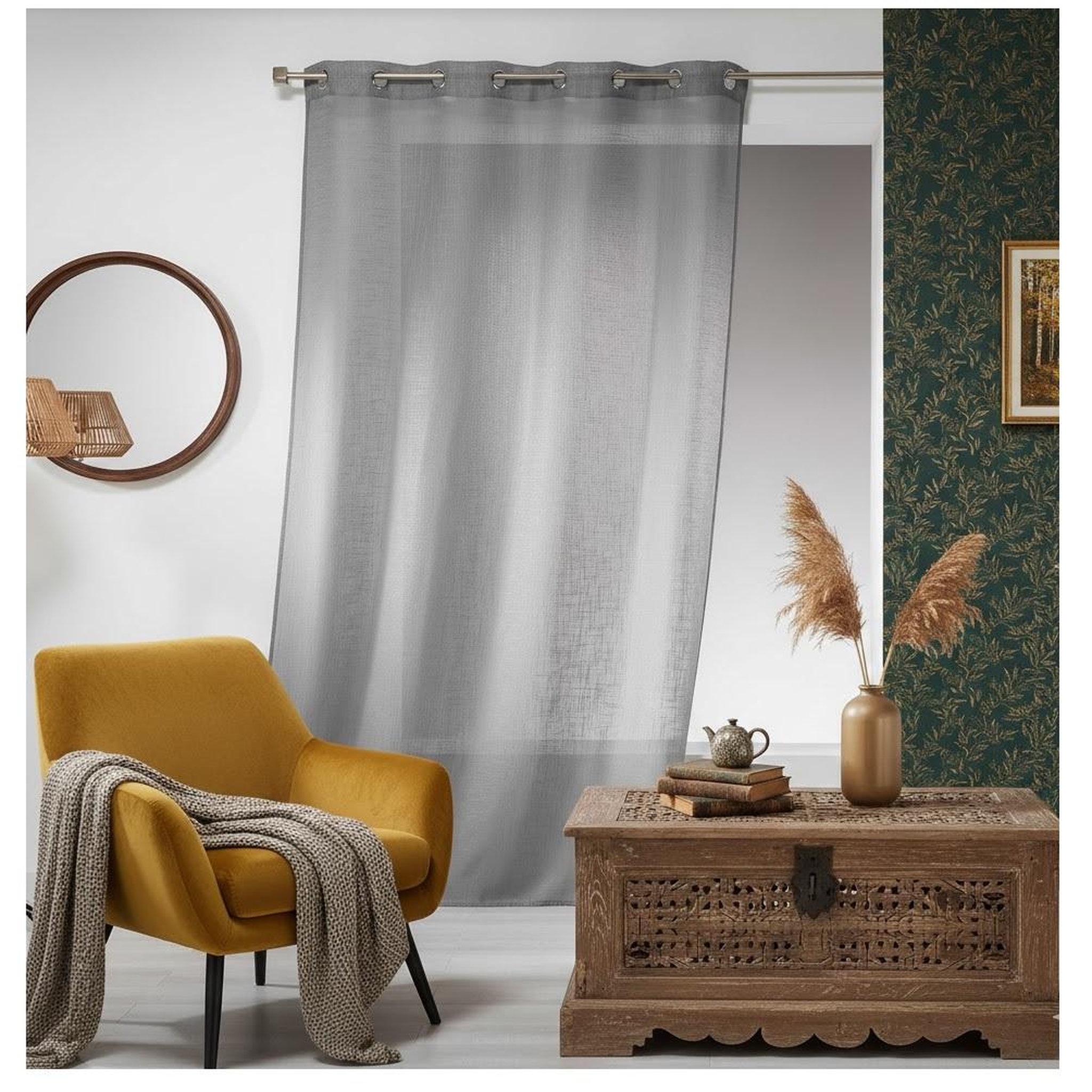 Voir la diapositive 2 : Eden Voilage effet lin collection haltona