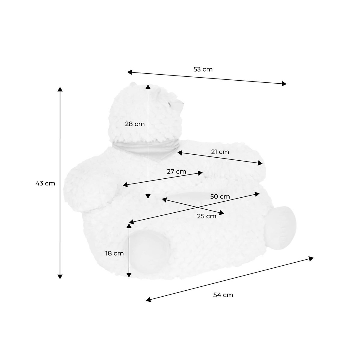 SWEEEK Fauteuil lama pour enfant