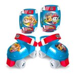 PAW PATROL Set Patins a Roulettes et coudieres/genouilleres - ajustable du 23 au 27 - PAT PATROUILLE - PA450035