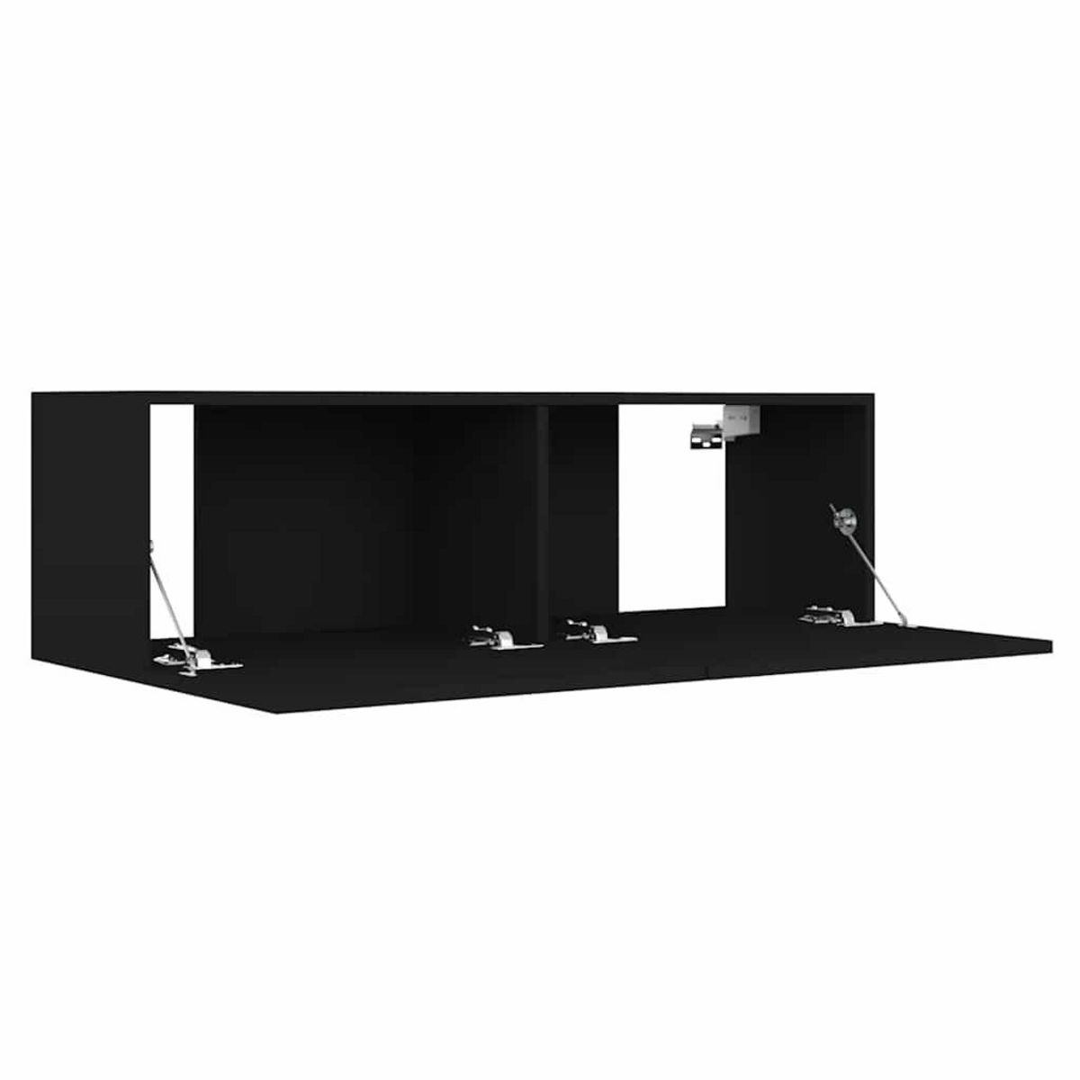 VIDAXL Meuble TV Noir 100x30x30 cm Bois d'ingenierie