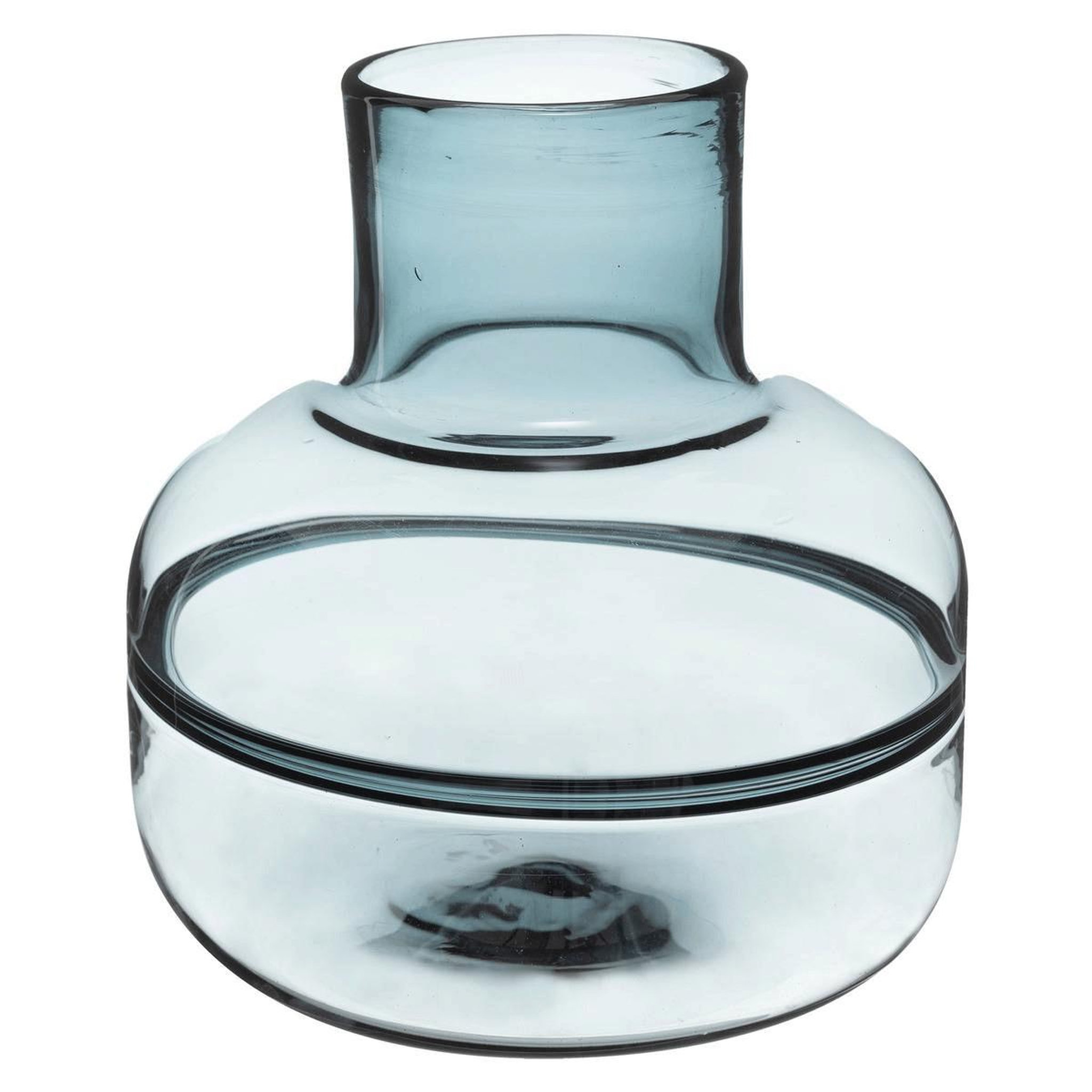 ATMOSPHERA Vase rond déco  line shine  24cm gris