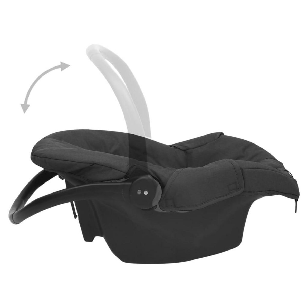 VIDAXL Siege d'auto pour bebe Anthracite 42x65x57 cm