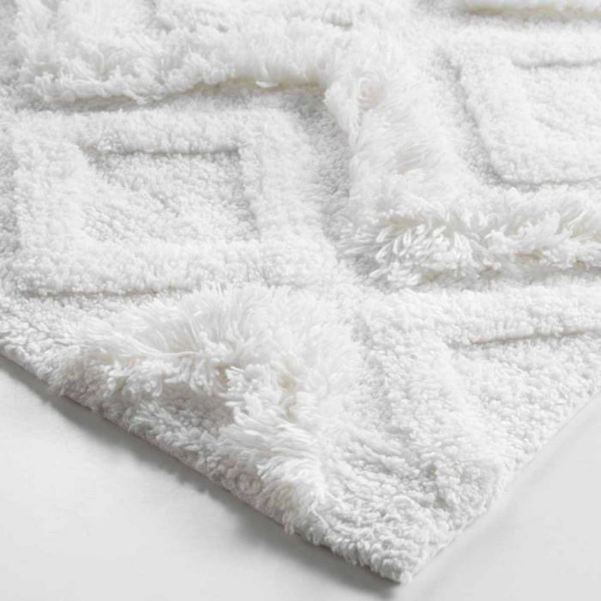 Paris Prix Tapis de Salle de Bain  Ikatis  50x80cm Blanc