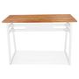 Voir la diapositive 5 : Paris Prix Table de Bar en Bois Design  Javier  150cm Blanc