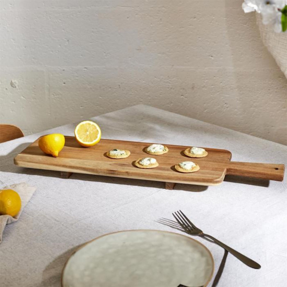 Paris Prix Planche de Présentation sur Pied  Acacia  60cm Naturel