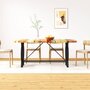Voir la diapositive 1 : VIDAXL Table a manger Bois de recuperation massif 180 cm