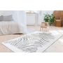 Voir la diapositive 2 : Paris Prix Tapis Imprimé Animal  Rabbit  Gris & Blanc