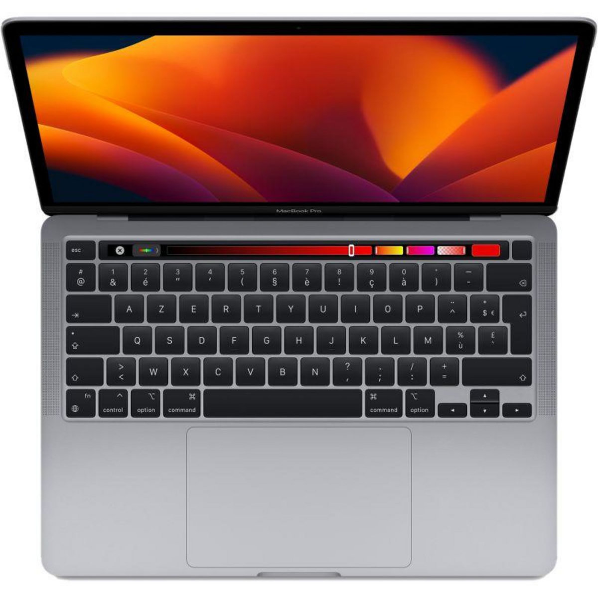 APPLE MacBook Pro 13 2022 reconditionné M2 (8 cœurs CPU / 10 cœurs GPU)/512 Go SSD - Grade A - Gris