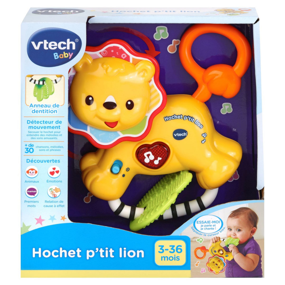 VTECH Hochet Animal P'tit Lion