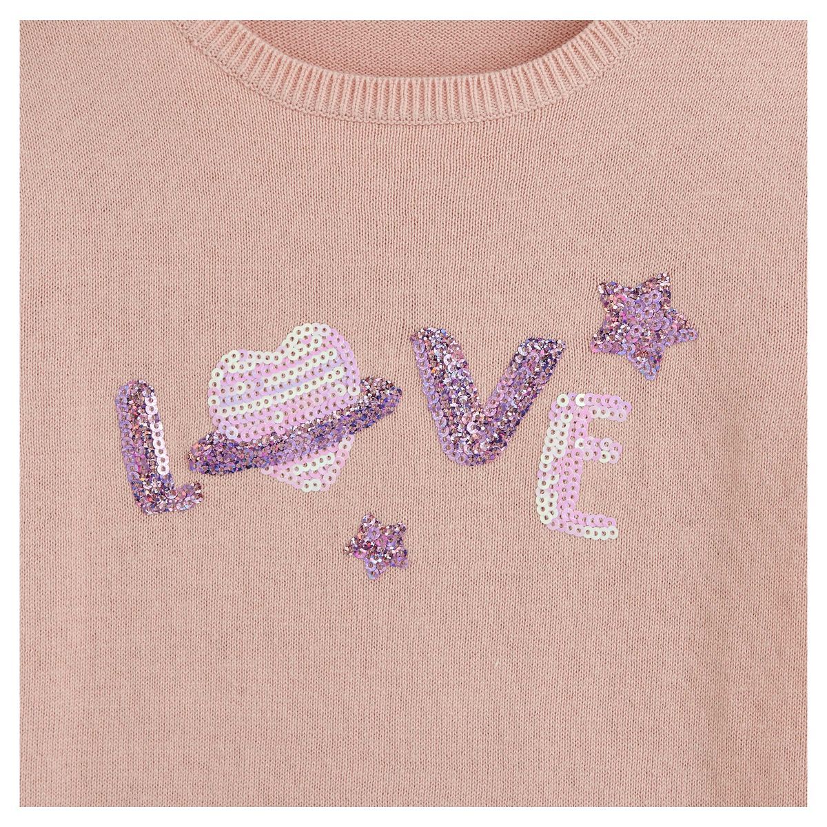 IN EXTENSO Pull à sequins love fille