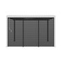 Voir la diapositive 1 : SWEEEK Lot de 3 persiennes 130cm pour pergola bioclimatique aluminium 4x3m Triomphe