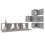 Voir la diapositive 4 : VIDAXL Ensemble de meubles TV 6 pcs Sonoma gris Bois d'ingenierie