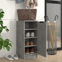 Voir la diapositive 3 : VIDAXL Armoire a chaussures Gris beton 30x35x70 cm Bois d'ingenierie