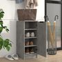 Voir la diapositive 3 : VIDAXL Armoire a chaussures Gris beton 30x35x70 cm Bois d'ingenierie