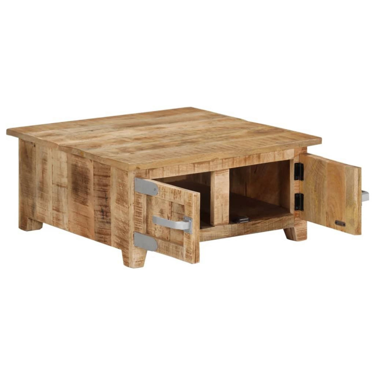 VIDAXL Table basse 67x67x30 cm Bois de manguier massif