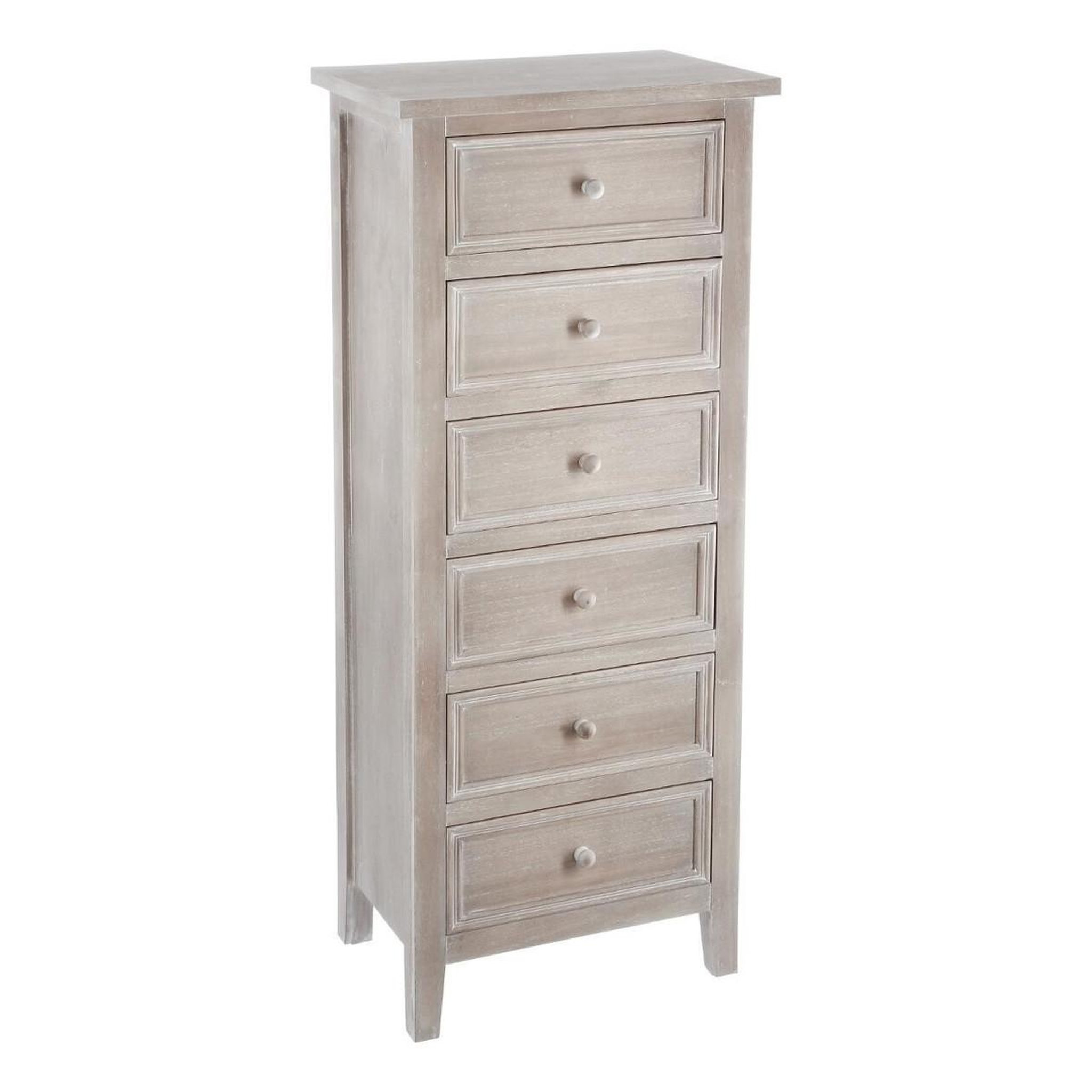 ATMOSPHERA Chiffonnier 6 tiroirs  charme  113cm naturel