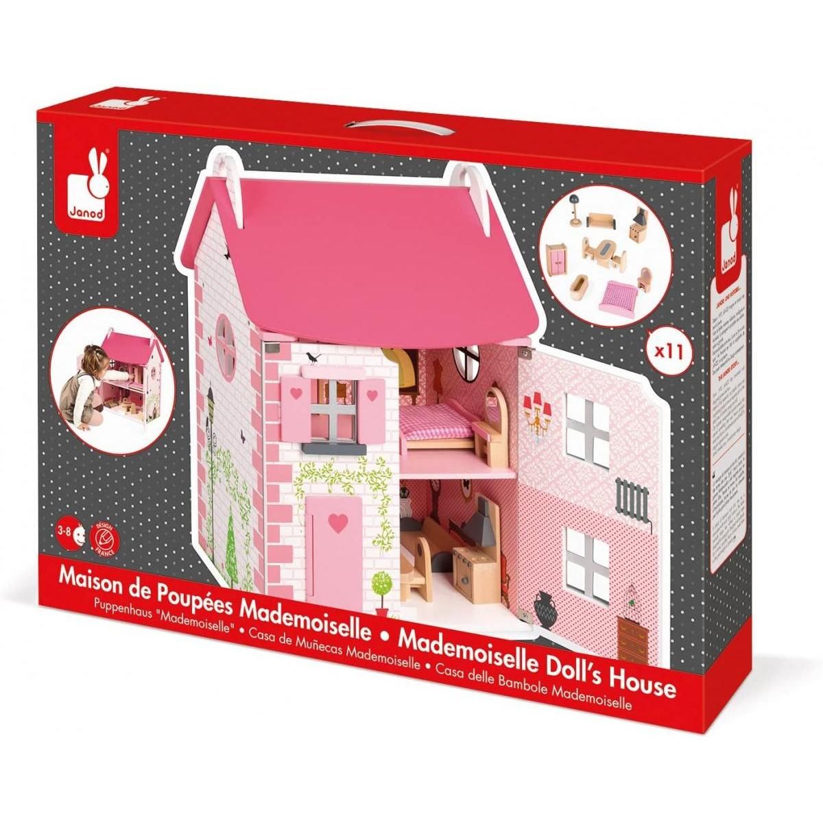 Juratoys-Janod Maison de poupees Mademoiselle