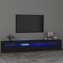 Voir la diapositive 1 : VIDAXL Meuble TV avec lumieres LED Noir 240x35x40 cm