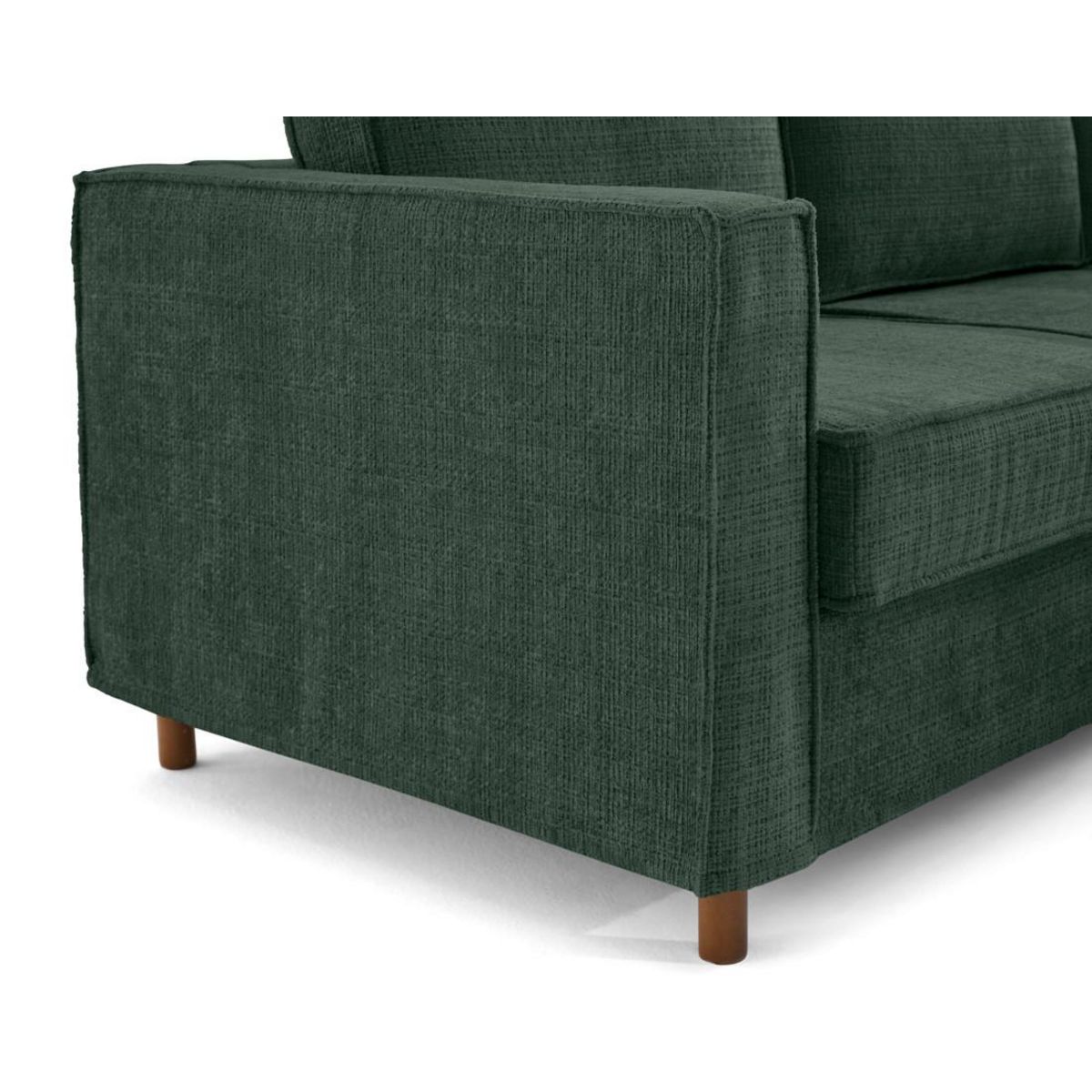 LISA DESIGN Jake - canapé déhoussable d'angle droit 5 places en velours texturé