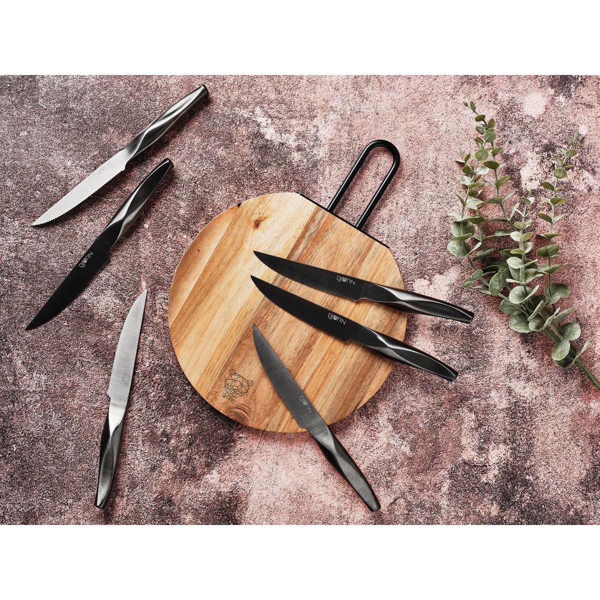 BJORN Planche à découper en bois d'acacia STINE - Ø26cm