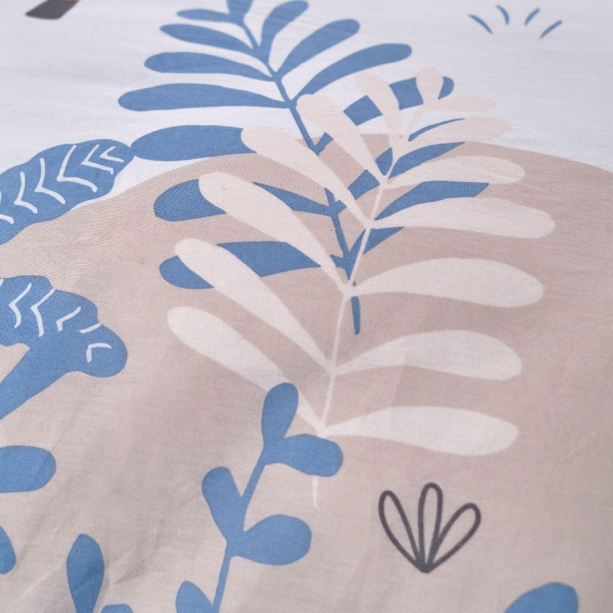 TODAY Parure housse de couette enfant en Coton 57 Fils motif prairie AGATHE