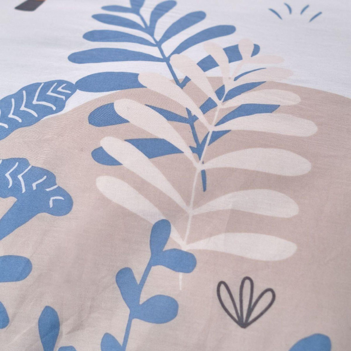 TODAY Parure housse de couette enfant en Coton 57 Fils motif prairie AGATHE