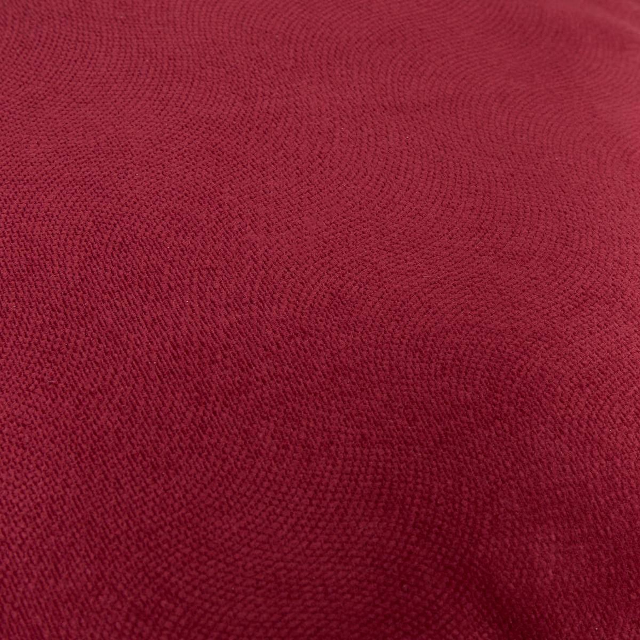 Voir la diapositive 4 : ATMOSPHERA Coussin déco uni  lilou  45x45cm rouge grenat