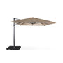 Voir la diapositive 3 : SWEEEK Parasol déporté rectangulaire 3x4 m - Wimereux - Parasol excentré inclinable dans 6 positions, rotatif à 360° + dalles à lester 50x50cm