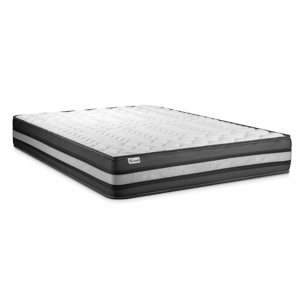 VITALIT Pack prêt à dormir VITALPOWER ZEN 180 x 200 cm sommier Kit blanc