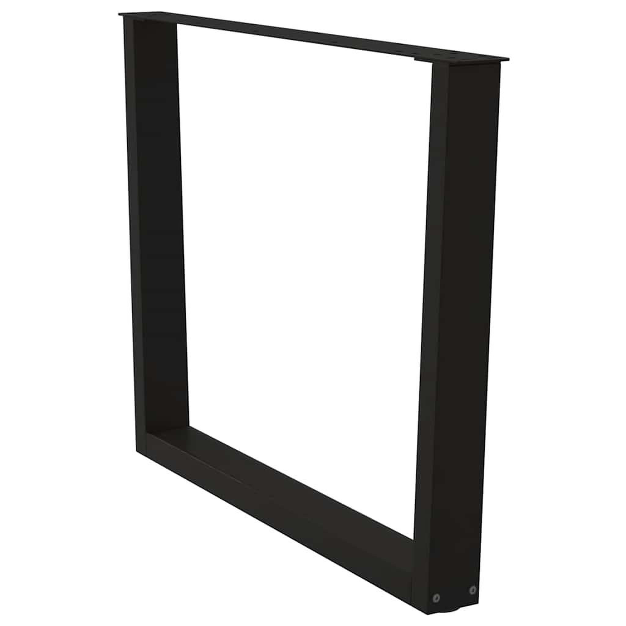 Voir la diapositive 4 : VIDAXL Pieds de table a manger forme de V 3 pcs noir 100x(72-73,3) cm