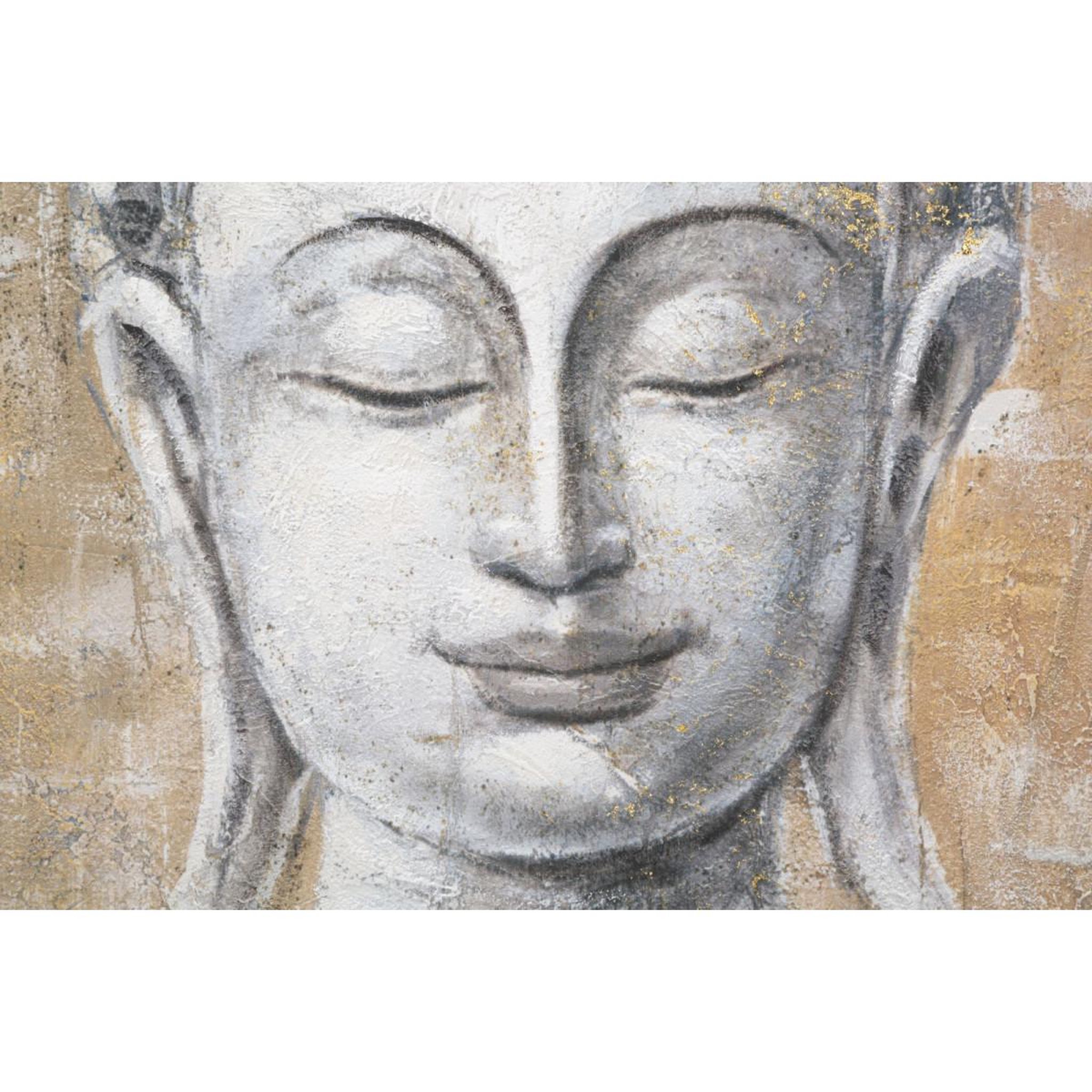 Voir la diapositive 2 : Paris Prix Toile imprimée déco  bouddha light  80x120cm multicolore