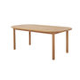 Voir la diapositive 1 : SWEEEK Table de jardin rectangulaire bois d'acacia 6 places naturel - Sorrento