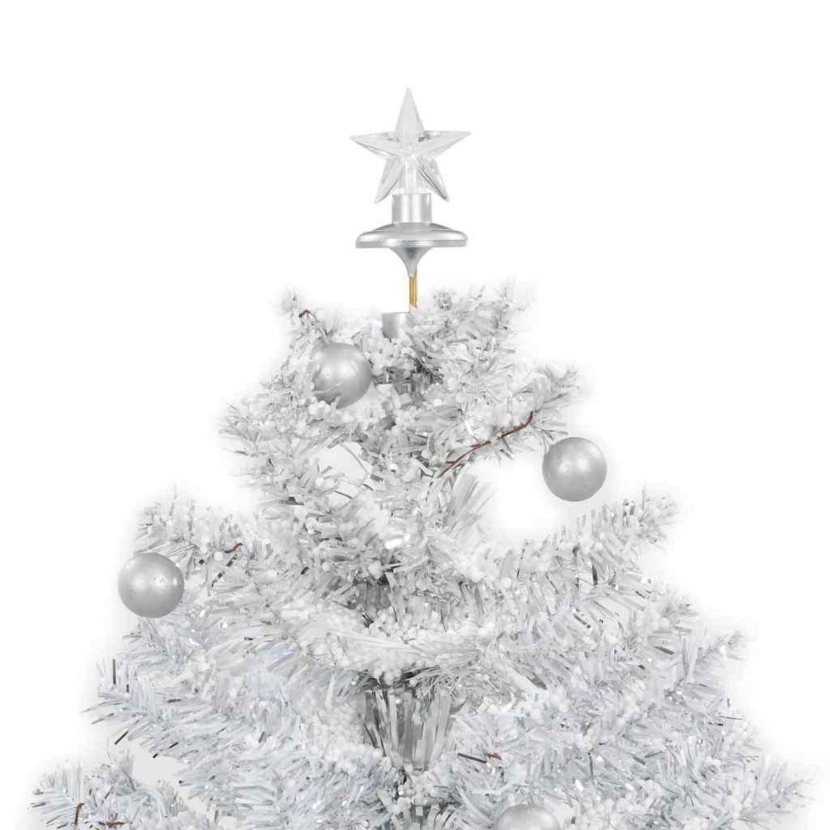 VIDAXL Arbre de Noël neigeux avec base de parapluie Blanc 75 cm