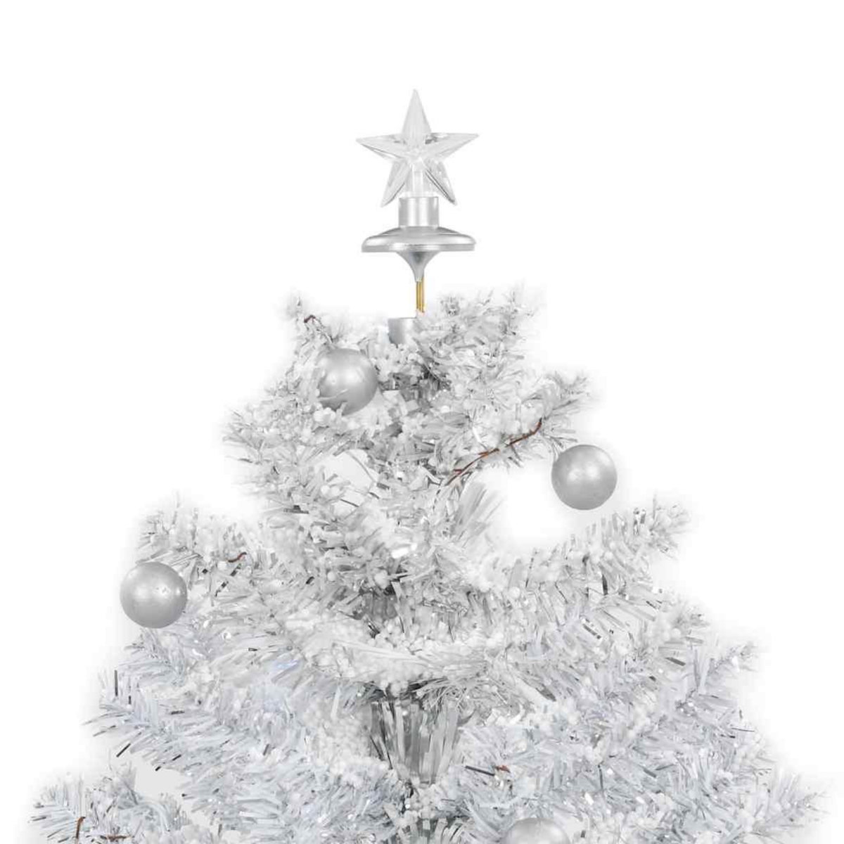 VIDAXL Arbre de Noël neigeux avec base de parapluie Blanc 75 cm