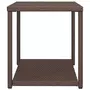 VIDAXL Table d'appoint marron 55x45x49 cm resine tressee