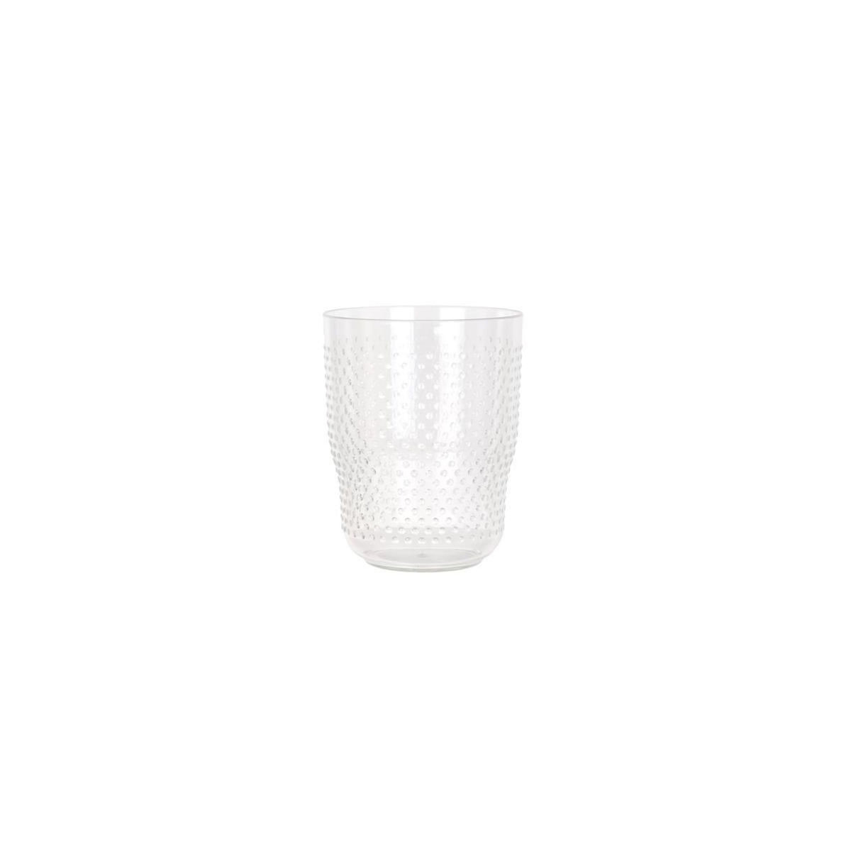 Paris Prix Lot de 6 Gobelets Réutilisables  Plastique  30cl Transparent