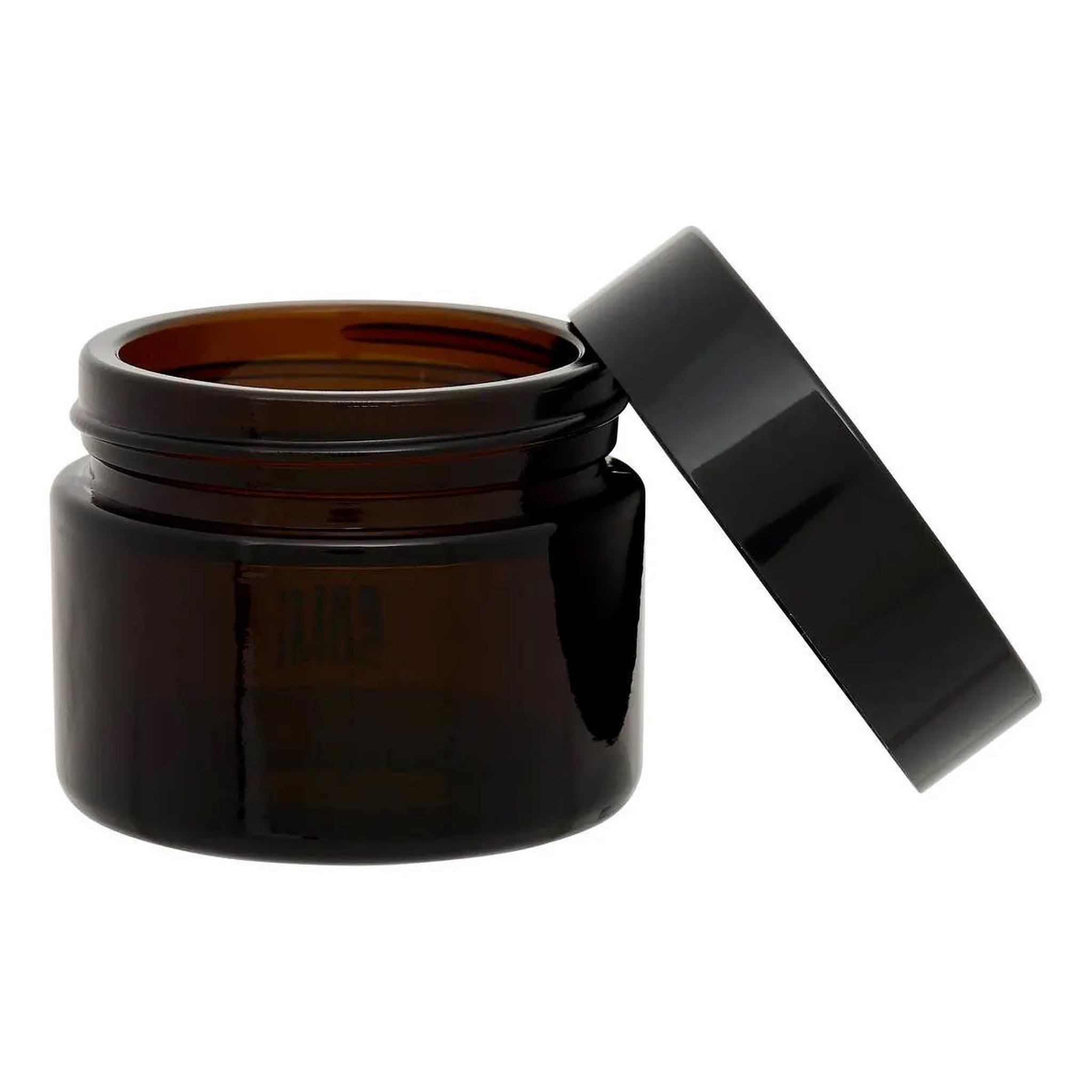 Voir la diapositive 2 : FIVE Pot à crème en verre  teinté  50ml marron
