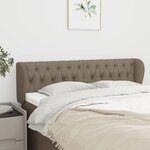 VIDAXL Tete de lit avec oreilles Taupe 163x23x78/88 cm Tissu