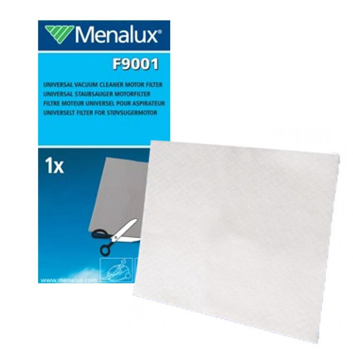 MENALUX Filtre moteur universel à découper 200x300 - f9001