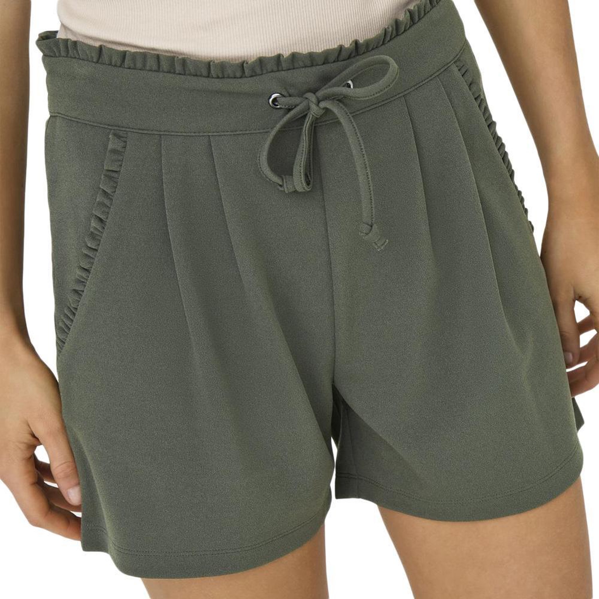 Voir la diapositive 1 : JACQUELINE DE YONG Short Kaki Femme JDY New Catia